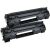 HP CF283X (83X) Dual Pack High Yield Laser Toner Cartridge Black